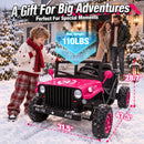 36V Electric Off-Road Jeep Toy Car for Kids - 2-Seater Dual Drive, 9 mph Magic Cars 10