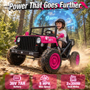 36V Electric Off-Road Jeep Toy Car for Kids - 2-Seater Dual Drive, 9 mph Magic Cars 3