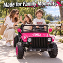 36V Electric Off-Road Jeep Toy Car for Kids - 2-Seater Dual Drive, 9 mph Magic Cars 4