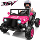 36V Electric Off-Road Jeep Toy Car for Kids - 2-Seater Dual Drive, 9 mph Magic Cars Variant 0