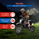 36V High Power Kids Electric Dirt Bike Motorcycle with LED Light Ride-On Magic Cars 2