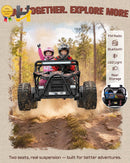 36V Electric UTV for Kids - 2-Seater 400W Ride-On Car with 5-8 MPH Speed and 14" EVA Wheels Magic Cars 3