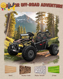 36V Electric UTV for Kids - 2-Seater 400W Ride-On Car with 5-8 MPH Speed and 14" EVA Wheels Magic Cars 5