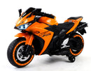 12V Orange Ride-On Motorcycle for Kids - Perfect for Boys and Girls