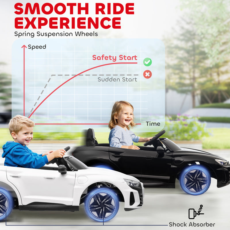 Licensed Audi 12V Electric Ride-On Car with Remote Control and Honking Horn