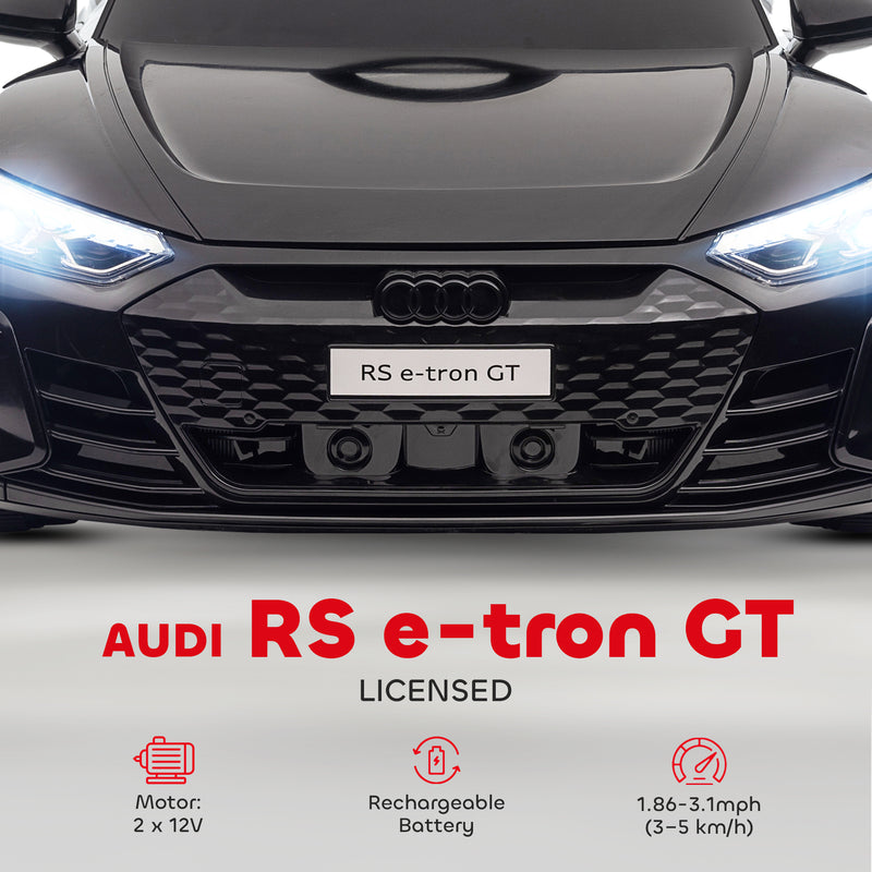 Licensed Audi 12V Electric Ride-On Car with Remote Control and Honking Horn
