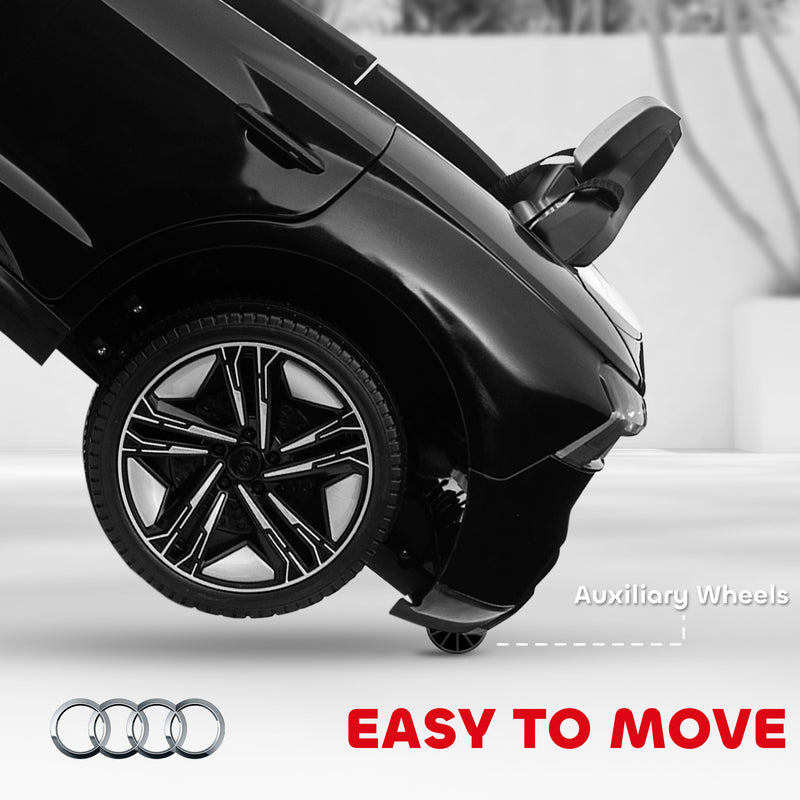 Licensed Audi 12V Electric Ride-On Car with Remote Control and Honking Horn
