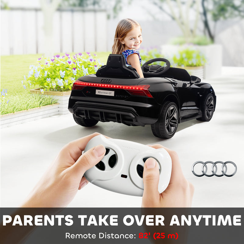 Licensed Audi 12V Electric Ride-On Car with Remote Control and Honking Horn