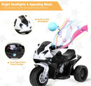 3-Wheel 6V Electric Ride-On Motorcycle for Kids with Remote Control and LED Lights, Red Magic Cars 2