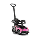 3-in-1 Licensed Kids Ride-On Push Car Toy with Removable Handle and Guardrail Magic Cars 1