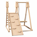 4-in-1 Indoor Jungle Play Gym with Baby Swing, Slide, and Ladder Magic Cars 4