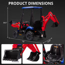 4-in-1 Ride-On Electric Excavator and Bulldozer for Kids with Remote Control Magic Cars 11