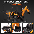 4-in-1 Ride-On Electric Excavator and Bulldozer for Kids with Remote Control Magic Cars 5