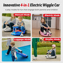 4-in-1 TC3 Kids Electric Drifting Wiggle Car 21.6V with 3 Speed Modes and Bluetooth Music Magic Cars 2