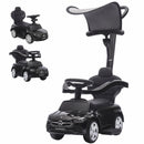 Mercedes-Benz Licensed 4-in-1 Toddler Push Car with Handle, Black Magic Cars 3