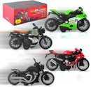 Set of 4 Pull Back Motorbikes for Children Magic Cars 1