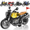 Set of 4 Friction-Driven Pull-Back Motorcycle Toys for Kids Ages 3 and Up Magic Cars 1