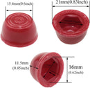 Set of 4 Red Plastic Wheel Hub Caps for 1/4 Inch Wagon Axles with Rust Protection Magic Cars 3