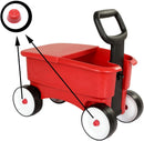 Set of 4 Red Plastic Wheel Hub Caps for 1/4 Inch Wagon Axles with Rust Protection Magic Cars 4