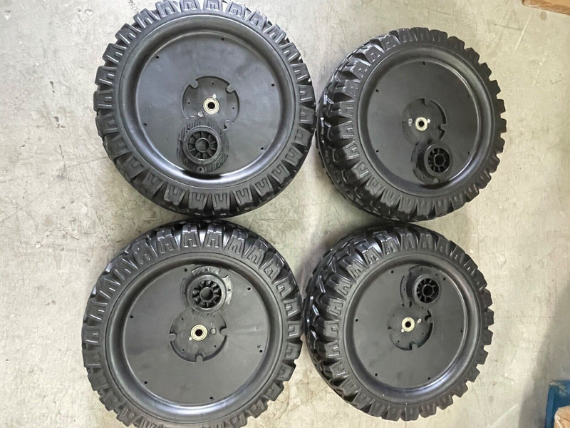 4 Pack Solid Rubber Tire for Ride On Cars Power Wheels Style And Toys Free Warranty 1 Year