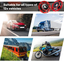 4 Pcs 12V Electric Car Train Horn Set with Super Loud Sound and Red Protective Grill Magic Cars 6