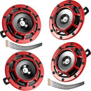 4 Pcs 12V Electric Car Train Horn Set with Super Loud Sound and Red Protective Grill Magic Cars 8