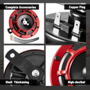 4 Pcs 12V Electric Car Train Horn Set with Super Loud Sound and Red Protective Grill Magic Cars 2