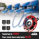 4 Pcs 12V Electric Car Train Horn Set with Super Loud Sound and Red Protective Grill Magic Cars 4