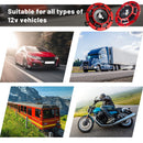 4 Pcs 12V Electric Car Train Horn Set with Super Loud Sound and Red Protective Grill Magic Cars 6