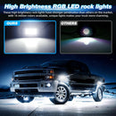 4-Pod Alloy LED Rock Lights Waterproof for ATV UTV Golf Cart Truck RZR SXS Magic Cars 2
