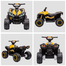 Electric 4-Wheeler ATV for Kids with Music, Yellow, Ages 3-5 Years Magic Cars 9