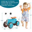 4-Wheel Blue Baby Balance Bike Without Pedals Magic Cars 3