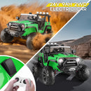 400W 24V Two-Seater Electric Kids’ Truck with Parental Remote Control and USB Port Magic Cars 22