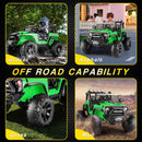 400W 24V Two-Seater Electric Kids’ Truck with Parental Remote Control and USB Port Magic Cars 29