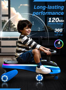 45W 5.5A Light-Up Electric Wiggle Car with Pedal and Rechargeable Battery 2-in-1 Magic Cars 3