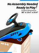 45W 5.5A Light-Up Electric Wiggle Car with Pedal and Rechargeable Battery 2-in-1 Magic Cars 6