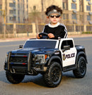12V Black Remote Control Ride-On Car with 4-Wheel Shock Absorption for Kids Aged 3-6
