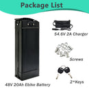 48V 20Ah Folding Bike Battery with 30A BMS for 100W-1000W Power Systems Magic Cars 4