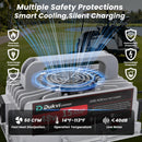 48V 15A Smart Golf Cart Battery Charger with 3-Pin Round Plug for Club Car Magic Cars 1