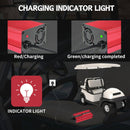 48V Golf Cart Battery Charger with 12A Output and 3-Pin Round Plug for 12A Club Car Magic Cars 4