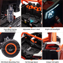 48V Electric 4WD Kids 2-Seater UTV Ride-On Truck with 800W Motor and Remote Control Orange Magic Cars 3