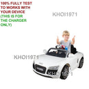 4FT Wall Charger AC Adapter 12V for KL-7008 Audi R8 Spyder Ride-On Toy Magic Cars 3