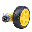 4PCS DC Electric Motors with Plastic TT Motor Tires and Wheels for Arduino Smart Car Magic Cars 5