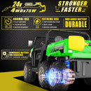 24V 4WD Electric 2-Seater Ride-On Dump Truck Car with Remote Control, Music, and 6 Wheels UTV Magic Cars 7