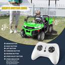 24V 4WD Electric 2-Seater Ride-On Dump Truck Car with Remote Control, Music, and 6 Wheels UTV Magic Cars 8