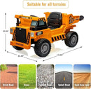 4WD Ride-On Dump Truck with Electric Dump Bed, Shovel, and Music Features Magic Cars 6