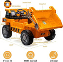 12V Kids Electric Ride-On Dump Truck and Car with 4WD and Remote Control Magic Cars 4