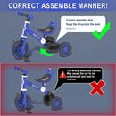 Toddler Tricycle Bike for Boys and Girls 1-4 Years Old with Balance Training Magic Cars 6