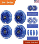 Dark Blue 5-Inch Polyurethane Wheels for Ride-On Toys Magic Cars Variant 0