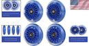 Dark Blue 5-Inch Polyurethane Wheels for Ride-On Toys Magic Cars 1